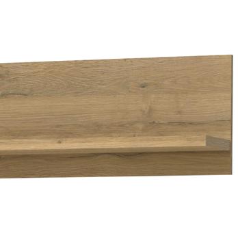 Nástěnná police CUBA starý dub, šířka 160 cm 3