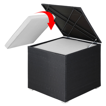 Zahradní box CUBE černá 2