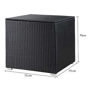 Zahradní box CUBE černá 12