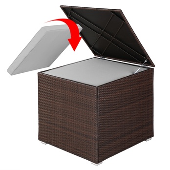 Zahradní box CUBE hnědá 1