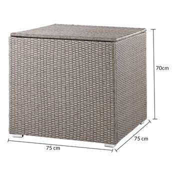 Zahradní box CUBE krémová 8
