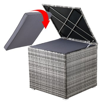 Zahradní box CUBE šedá 1