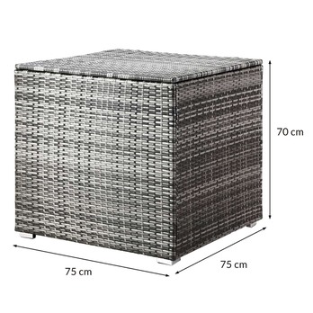 Zahradní box CUBE šedá 6