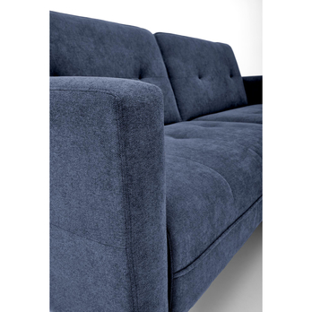 Pohovka s taburetem CURNILAES modrá 12