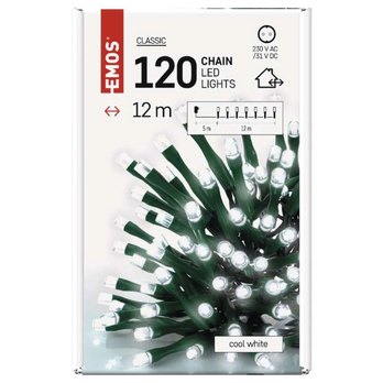 Vánoční LED řetěz D4AC03 studená bílá, délka 12 m 5