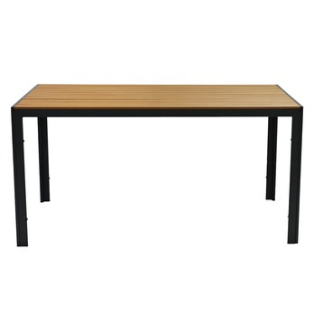 Zahradní stůl DACEY šedá/teak 1