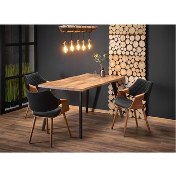 Jídelní stůl DACKSUN dub/černá 1