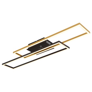 Stropní LED svítidlo DAKARI černá/zlatá 5