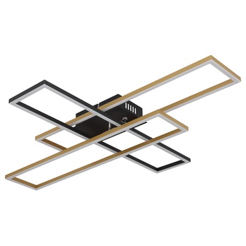 Stropní LED svítidlo DAKARI černá/zlatá 4