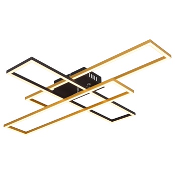 Stropní LED svítidlo DAKARI černá/zlatá 5