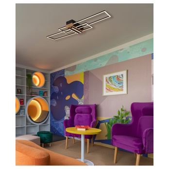 Stropní svítidlo DAKARI černá/hnědá 1