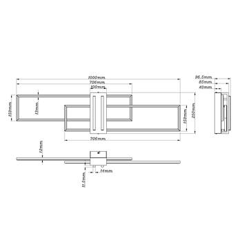 Stropní svítidlo DAKARI černá/hnědá 6