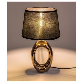 Stolní lampa DALORA černá/bronzová 1