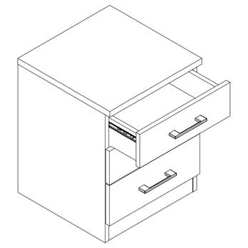 Noční stolek DANIEL dub sonoma 3