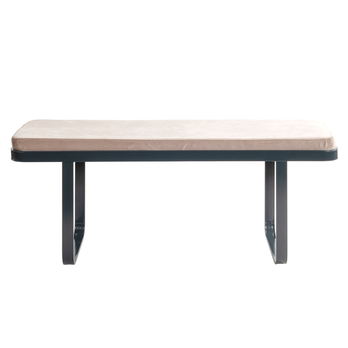 Lavice DARIO antracitová/kašmírová, šířka 115 cm 2