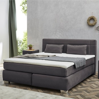 Postel boxspring DARLA tmavě šedá 1