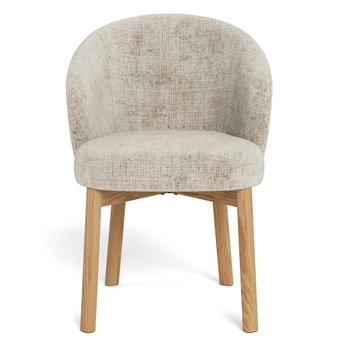 Jídelní židle DARLENE béžová/matný dub 2