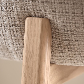 Jídelní židle DARLENE béžová/matný dub 10