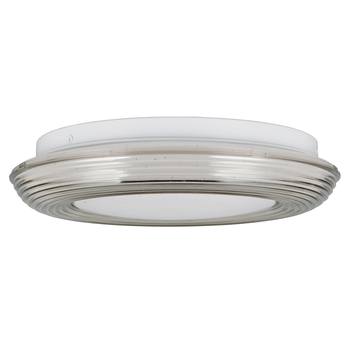 Stropní svítidlo DARO bílá/hnědá, průměr 27 cm 3