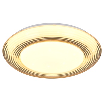 Stropní svítidlo DARO bílá/hnědá, průměr 39 cm 1