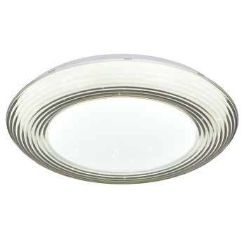 Stropní svítidlo DARO bílá/hnědá, průměr 39 cm 2