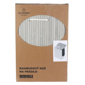 Bambusový koš na prádlo DAVIDSON II šedá 6