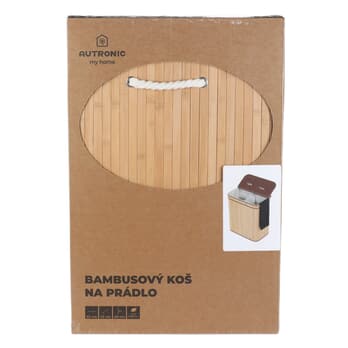 Bambusový koš na prádlo DAVIDSON II přírodní 6
