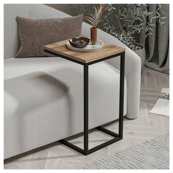 Přístavný stolek DAVIN ořech/černá 1