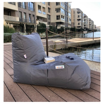 Outdoor sedací vak DAYBED šedá 1