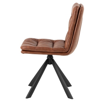 Jídelní židle DEAN hnědá/matná černá 3