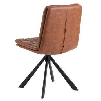 Jídelní židle DEAN hnědá/matná černá 4