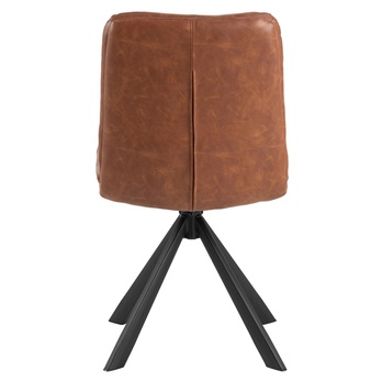 Jídelní židle DEAN hnědá/matná černá 5