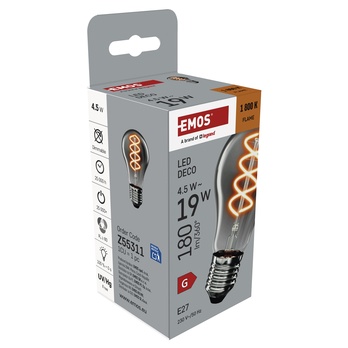 Dekorativní LED žárovka DECO SMOKED Z55311 E27, 4,5W, teplá bílá 4