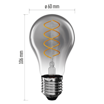 Dekorativní LED žárovka DECO SMOKED Z55311 E27, 4,5W, teplá bílá 6
