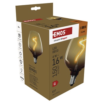 Dekorativní LED žárovka DECO Z59G01 E27, 4W, teplá bílá 4