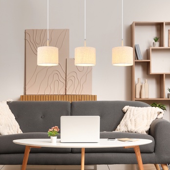 Závěsné svítidlo DELEON 3 písková 1