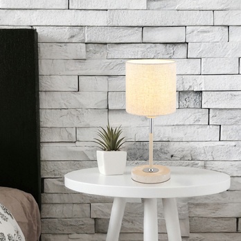 Stolní lampa DELEON písková 1