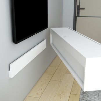 TV stolek DENBY bílá 3