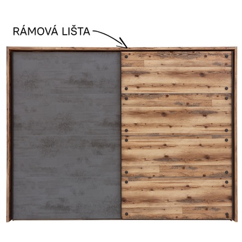 Rámová lišta DENTON dub lodge 1