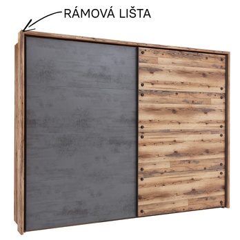 Rámová lišta DENTON dub lodge 3