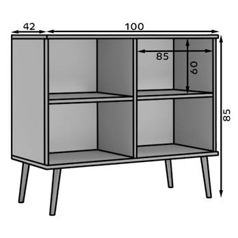Komoda DERIA bílá 4