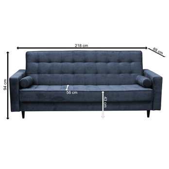 Pohovka DERRIS tmavě modrá 4