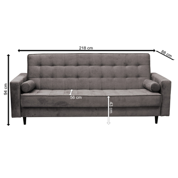 Pohovka DERRIS hnědá 4