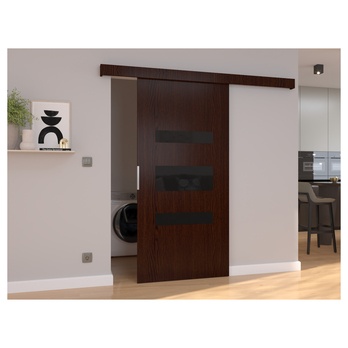 Posuvné dveře DESIO 106 wenge/černá, 106x205 cm 1