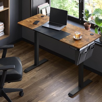 Psací stůl DESK 2 hnědá/černá 1
