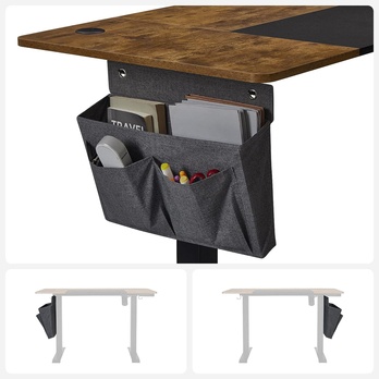 Psací stůl DESK 2 hnědá/černá 4