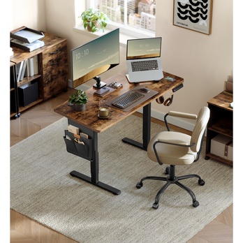 Psací stůl DESK 4 hnědá/černá 1