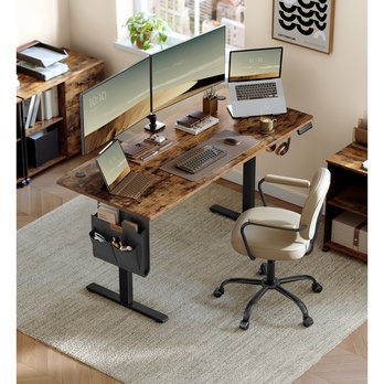 Psací stůl DESK 5 hnědá/černá 1
