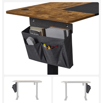 Pracovní stůl DESK hnědá/černá 4