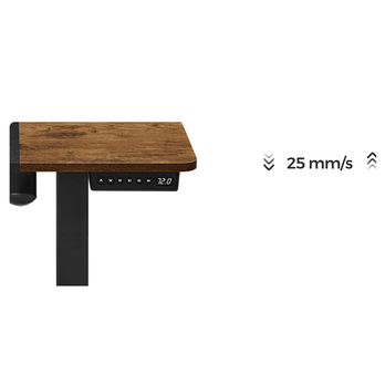 Pracovní stůl DESK hnědá/černá 5